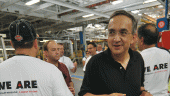 Chrysler Group CEO Sergio Marchionne at the Windsor assembly plant. PHOTO: Chrysler